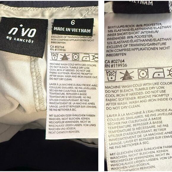 Nivo Blue Pull On Athletic Skort 6 Golf Tennis - Picture 3 of 4